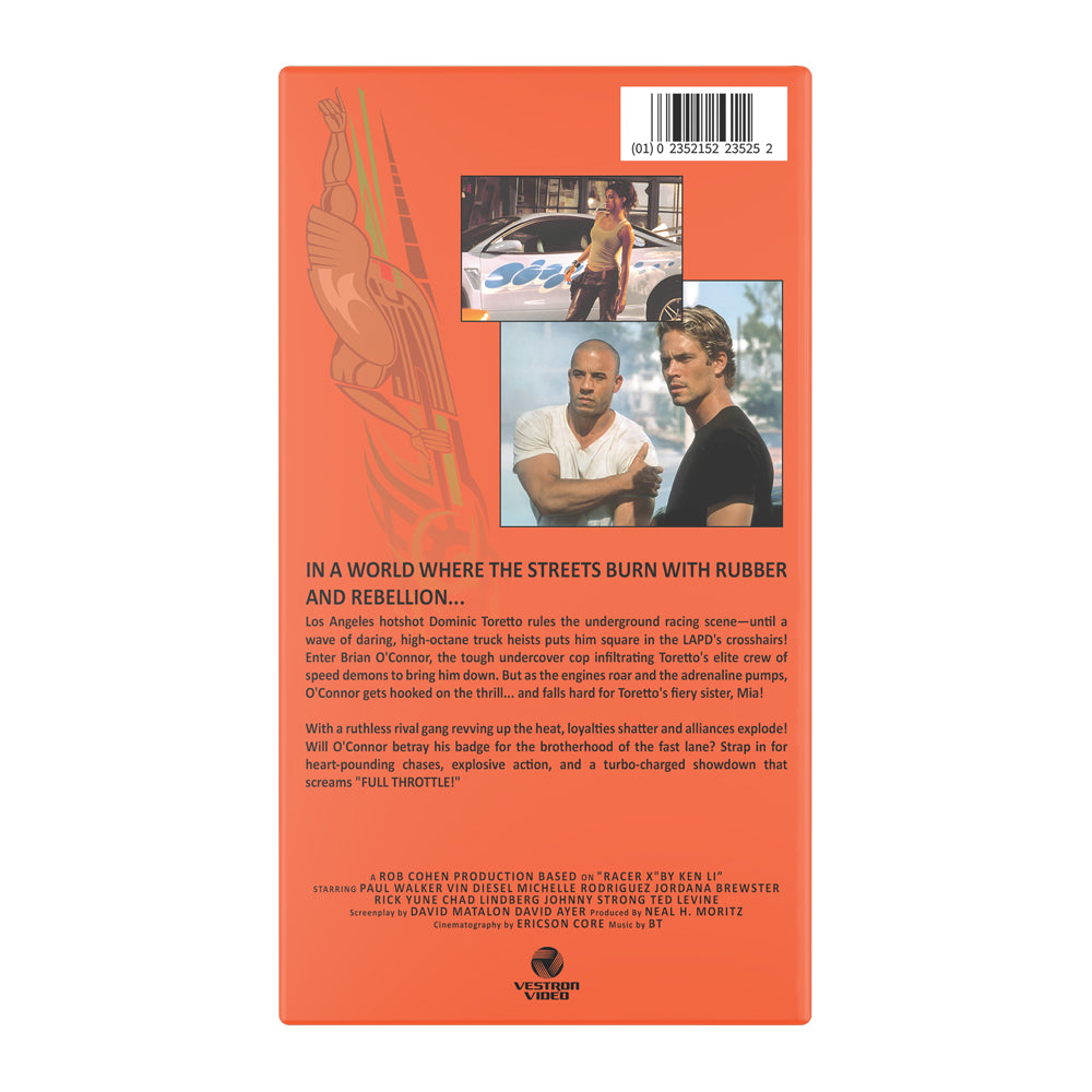 The Fast and the Furious Limited Edition Orange Supra VHS – kadivideo
